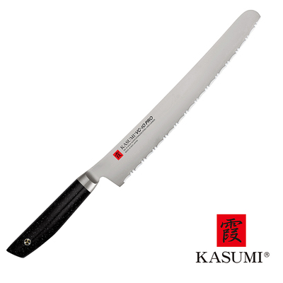 VG-10 PRO - Koneserski, japoński nóż do pieczywa 25 cm, Kasumi
