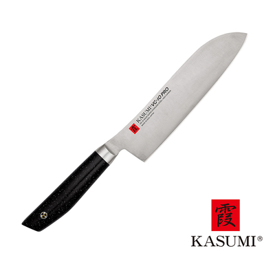VG-10 PRO - Koneserski, japoński nóż Santoku 18 cm, Kasumi