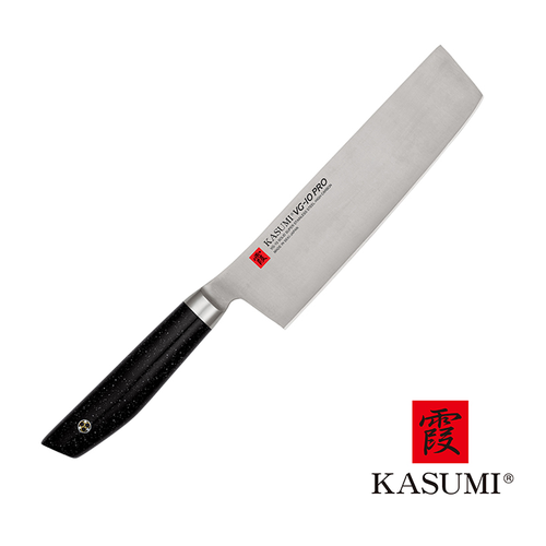 VG-10 PRO - Koneserski, japoński nóż do warzyw, Nakiri 17 cm, Kasumi