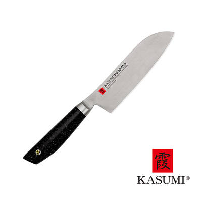 VG-10 PRO - Koneserski, japoński nóż Santoku 13 cm, Kasumi