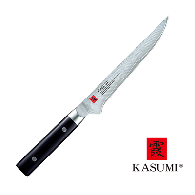 Damascus - Japoński, 32-warstwowy nóż do filetowania i trybowania, 16 cm, Kasumi
