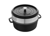 Black - Żeliwny garnek do gotowania na parze + wkład, 5,2 l, Ø 26 cm, Staub