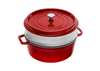 Cherry - Żeliwny garnek do gotowania na parze + wkład, 5,2 l, Ø 26 cm, Staub