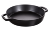 Black - Żeliwna, głęboka patelnia do smażenia, pieczenia i serwowania, Ø 34 cm, Staub