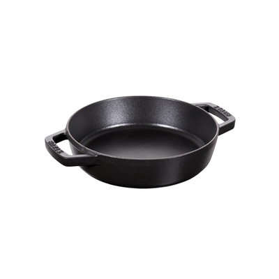 Black - Żeliwna, głęboka patelnia do smażenia, pieczenia i serwowania, Ø 20 cm, Staub