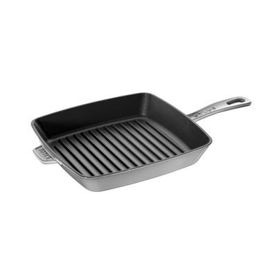 Graphite Grey - Żeliwna patelnia American grill; nieprzywierająca glazura, 26 x 26 cm, Staub