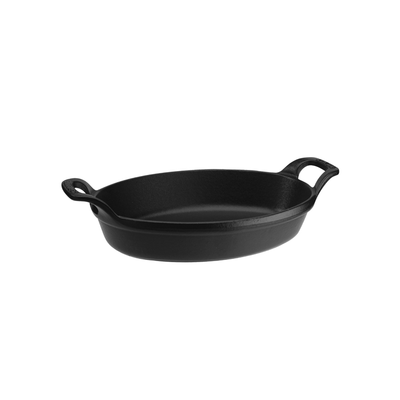 Black - Żeliwna nieprzywierająca patelnia do zapiekania i serwowania, 24 cm, Staub