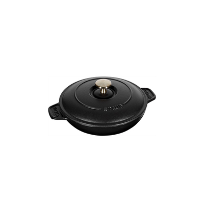 Black - Okrągła, żeliwna patelnia do smażenia, pieczenia i serwowania, Ø 20 cm, Staub