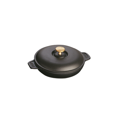 Black - Okrągła, żeliwna patelnia do smażenia, pieczenia i serwowania, Ø 20 cm, Staub