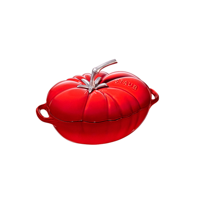 Cherry - Żeliwne naczynie z porcelanową glazurą; Pomidor, 2,5 l, 25 cm, Staub