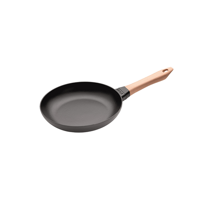 Black - Żeliwna, nieprzywierająca patelnia z drewnianym uchwytem, Ø 24 cm, Staub