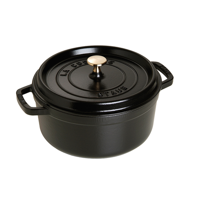Black - Żeliwny garnek; nieprzywierająca powłoka, 6,7 l, Ø 28 cm, Staub