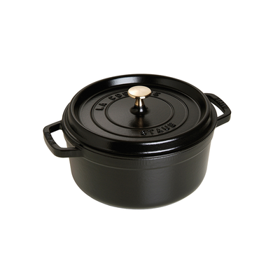 Black - Żeliwny garnek; nieprzywierająca powłoka, 3,8 l, Ø 24 cm, Staub