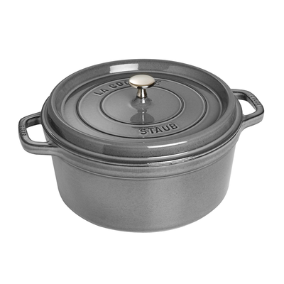 Graphite Grey - Żeliwny garnek z powłoką nieprzywierającą, 8,4 l, Ø 30 cm, Staub