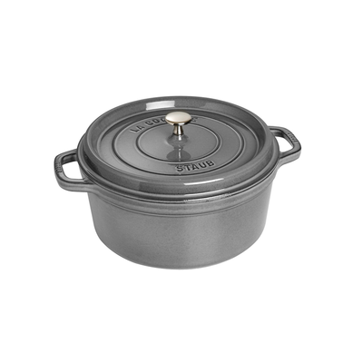 Graphite Grey - Żeliwny garnek z powłoką nieprzywierającą, 3,8 l, Ø 24 cm, Staub