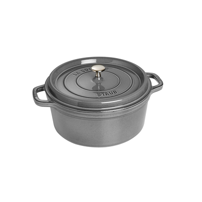 Graphite Grey - Żeliwny garnek z powłoką nieprzywierającą, 2,6 l, Ø 22 cm, Staub