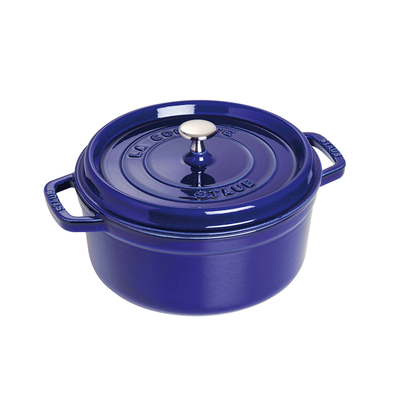 Dark Blue - Garnek z żeliwa z nieprzywierającą glazurą, 5,2 l, Ø 26 cm, Staub