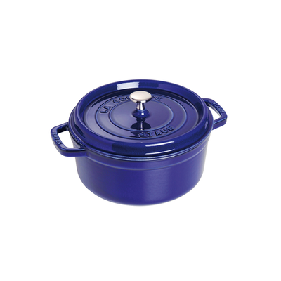 Dark Blue - Garnek z żeliwa z nieprzywierającą glazurą, 2,6 l, Ø 22 cm, Staub
