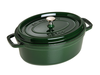 Basil Green - Żeliwny, owalny garnek z powłoką nieprzywierającą, 6,7 l, 33 cm, Staub
