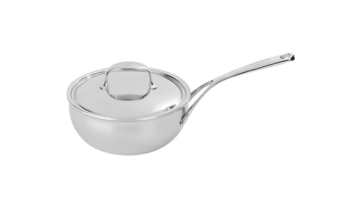 Atlantis - Zaawansowana, stalowa patelnia sauté + pokrywka, Ø 18 cm, Demeyere