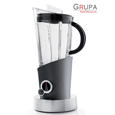 Włoski wielofunkcyjny blender Vela ręcznie obszyty grafitową skórą, Bugatti
