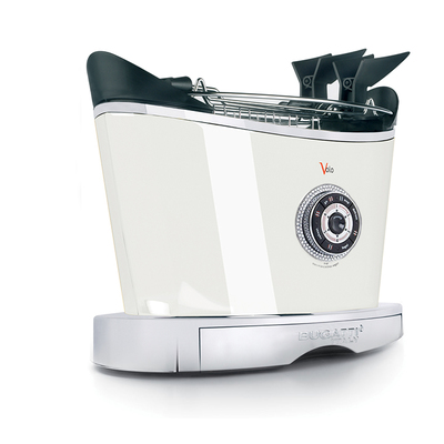 Biały automatyczny toster Volo ze 140 kryształami Swarovskiego, Bugatti