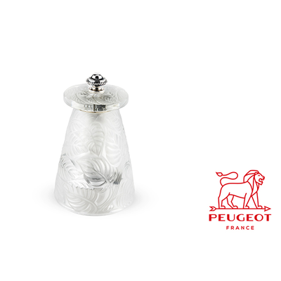 René Lalique - Luksusowy młynek do soli, szkło kryształowe, design 1924 rok, Peugeot