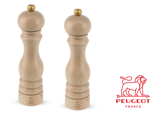Paris - Klasyczne młynki do przypraw, mechanizm U-Select, naturalny buk, 22 cm, Peugeot