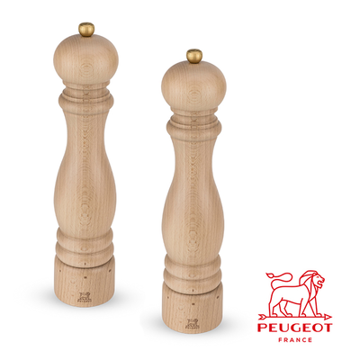 Paris - Klasyczne młynki do przypraw, mechanizm U-Select, naturalny buk, 30 cm, Peugeot