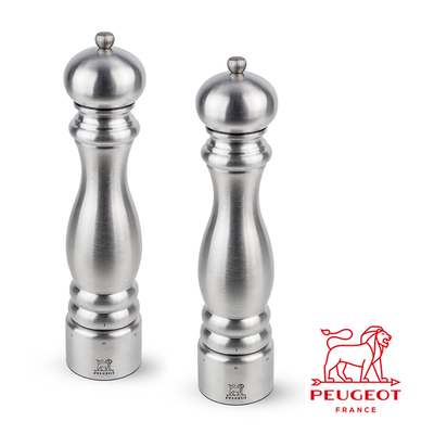 Paris Chef - Stalowe młynki do przypraw, mechanizm U-Select, kolor inox 30 cm, Peugeot