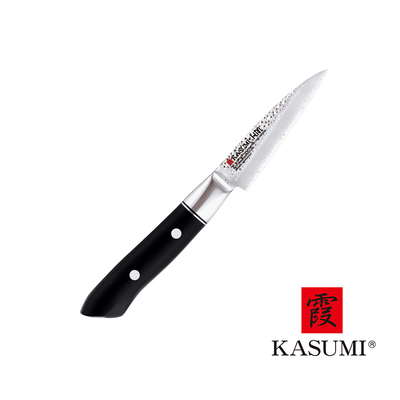 H.M. - Japoński, młotkowany nóż do warzyw i owoców, 9 cm, Kasumi