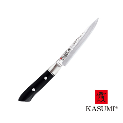 H.M. - Japoński, młotkowany nóż uniwersalny, 12 cm, Kasumi
