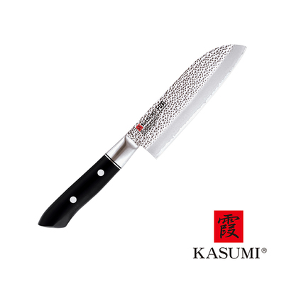 H.M. - Japoński, młotkowany nóż Santoku, 13 cm, Kasumi