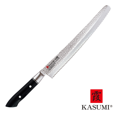 H.M. - Japoński, młotkowany nóż do pieczywa, 25 cm, Kasumi