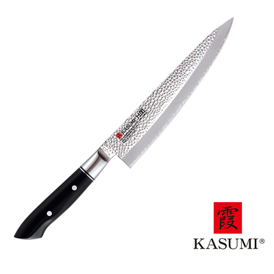H.M. - Japoński, młotkowany nóż kucharza Gyutoh, 20 cm, Kasumi