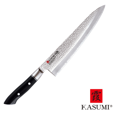 H.M. - Japoński, młotkowany nóż szefa kuchni Gyutoh, 24 cm, Kasumi