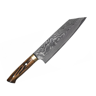 YBB - Mistrzowski, 61-warstwowy orientalny nóż Banno-Bunka 17 cm, stal VG-10, Takeshi Saji