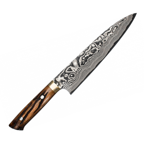 YBB - Mistrzowski, 61-warstwowy nóż kucharza Gyutoh 21 cm, stal VG-10, Takeshi Saji