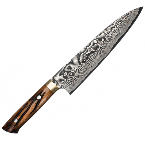 YBB - Mistrzowski, 61-warstwowy nóż szefa kuchni 24 cm, stal VG-10, Takeshi Saji