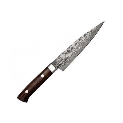 IW - Ręcznie kuty 61-warstwowy, mistrzowski nóż uniwersalny 13 cm, stal VG-10, Takeshi Saji