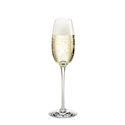 Fontaine - 4 subtelne kieliszki do szampana, dmuchane szkło, 21 cl, Holmegaard