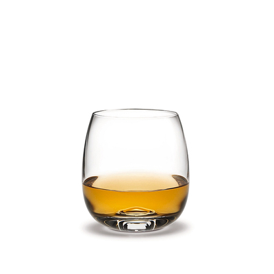 Fontaine - 4 subtelne, niskie szklanki do whisky i bourbona, dmuchane szkło, 25 cl, Holmegaard