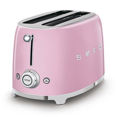 50's Pink - Wielofunkcyjny różowy toster na 4 kromki pieczywa, SMEG
