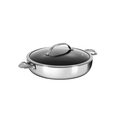 HaptIQ - Nieprzywierająca, tytanowo-ceramiczna patelnia do serwowania z pokrywką, Ø 32 cm, Scanpan