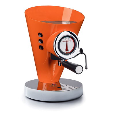 Pomarańczowy ciśnieniowy ekspres do kawy Diva Evolution, Bugatti
