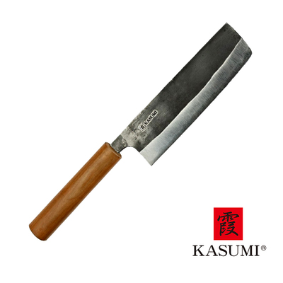 Black Hammer - Mistrzowski, ręcznie kuty tradycyjny nóż Nakiri, 16,5 cm, Kasumi