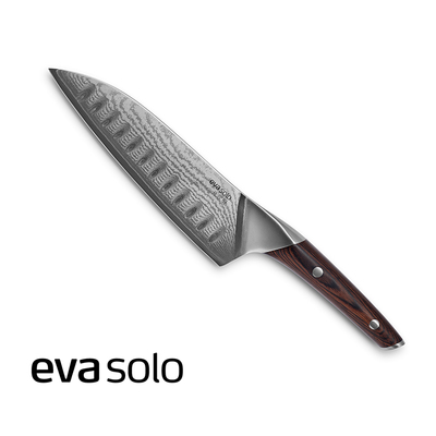 Nordic Kitchen - Kuty, japoński nóż Santoku, 67-warstw stali AUS-10, 18 cm, Eva Solo
