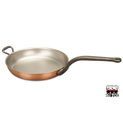Classic - Ręcznie tworzona miedziana patelnia z żeliwnym uchwytem, Ø 32 cm, Falk