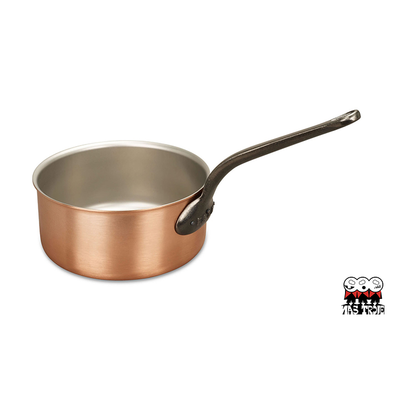 Classic - Ręcznie tworzony miedziany rondel, żeliwny uchwyt, 4,65 litra, Ø 24 cm, Falk
