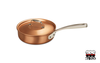 Signature - Miedziana patelnia szefa kuchni + pokrywka, ręczna produkcja, Ø 20 cm, Falk